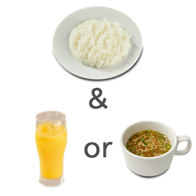 ライス＆スープセット 商品イメージ写真